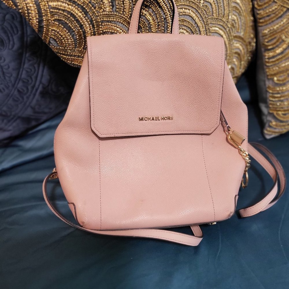 Pink Michael Kors Backpack
